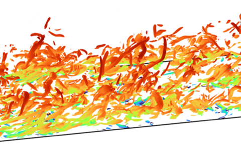 computer generated image of compressible flows